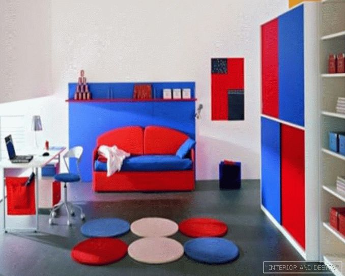 Izba pre chlapca, minimalistický štýl