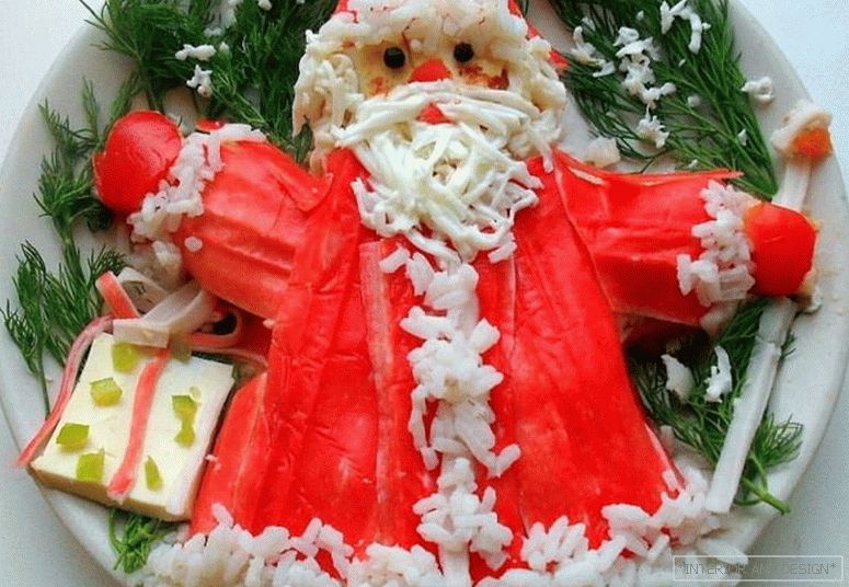 Vianočný šalát Santa Claus 3