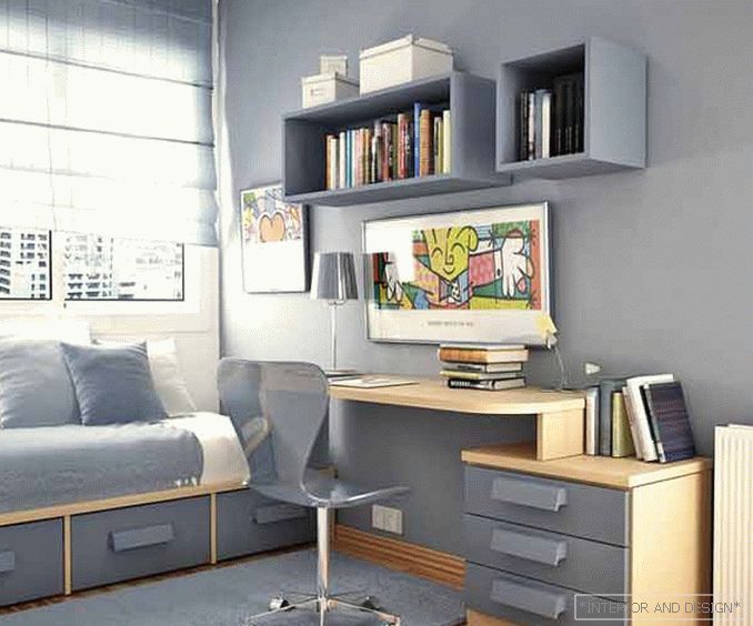 Izby pre dievčatá v štýle minimalizmu