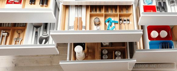 Regály a zásuvky в кухонной мебели от Икеа - 3