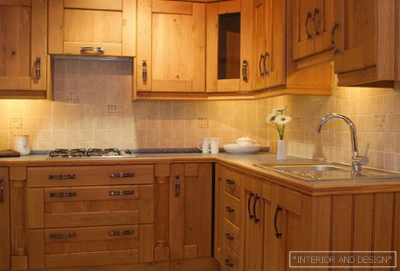 Kuchynský nábytok Ikea (drevený) - 1