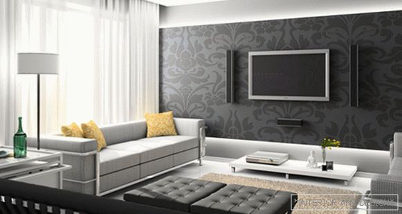 Nábytok do obývacej izby v modernom štýle (high-tech) - 2