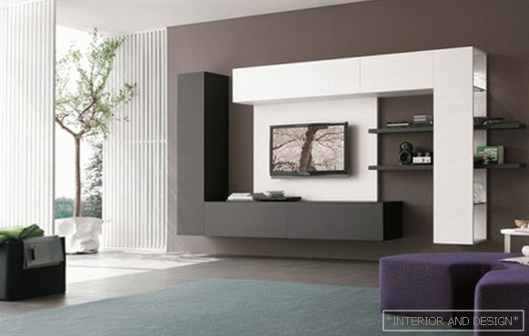 Obývacia izba v modernom štýle (high-tech nábytok) - 2