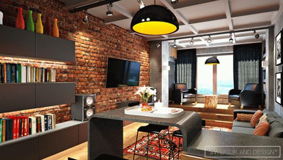 Moderný štýl obývacieho nábytku (loft) - 5