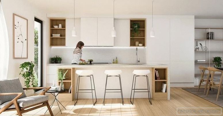 Závesy pre kuchyňu v štýle minimalizmu 2